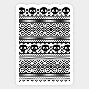 Goth holiday sweater Sticker